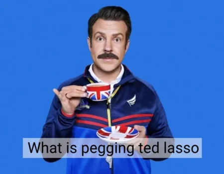 What is pegging Ted Lasso: Keeley and Rebecca's surprised expressions during their conversation about pegging